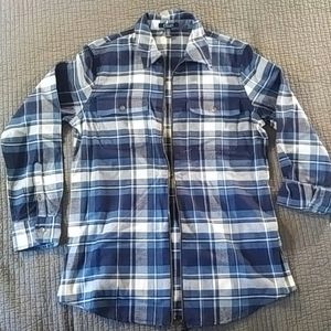 Chaps Zippered Flannel Shirt